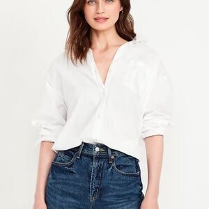 Old Navy Oversized Button-Down Boyfriend Shirt
